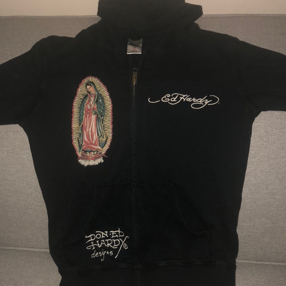 Ed hardy woman’s hood sweatshirts